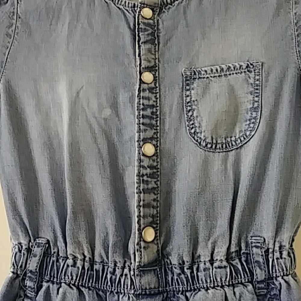 H&M GIRLS DENIUM ROMPER SIZE 6-7 - Picture 8 of 8
